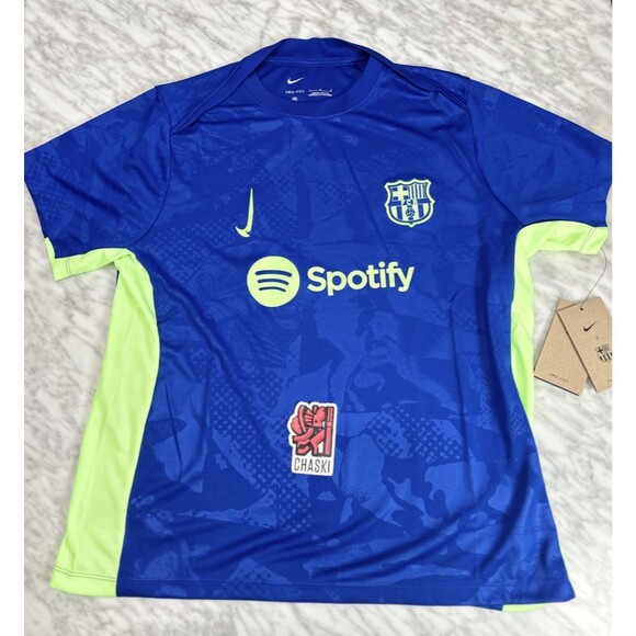 Nik FC Barcelona 2024/25 Pre Match Soccer Jersey FQ2577-418 Women's Large NEW - Picture 1 of 9